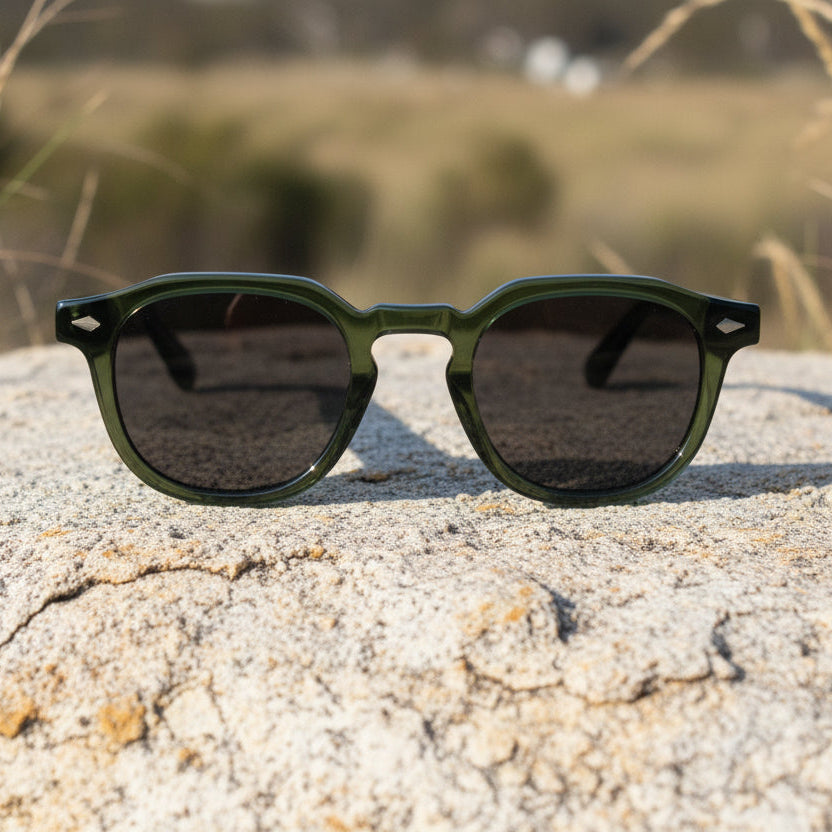 Solitary - Transparent Dark Green / Ebony & Maple