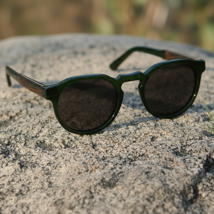 Tramper - Transparent Dark Green / Ebony & Maple