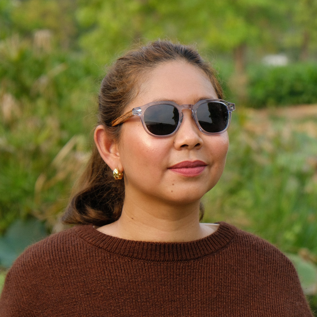 Solitary - Transparent Light Grey / Zebrawood & Maple