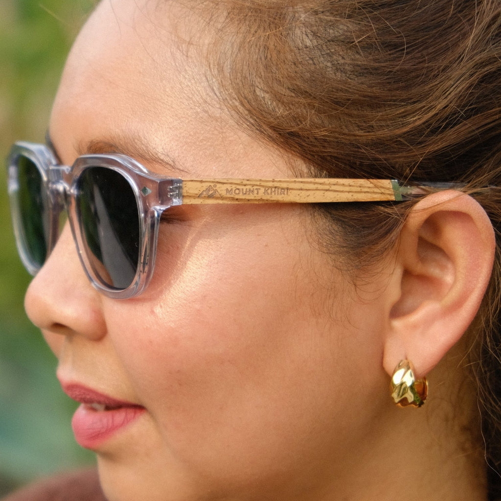 Solitary - Transparent Light Grey / Zebrawood & Maple