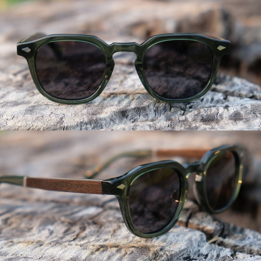 Solitary - Transparent Dark Green / Ebony & Maple