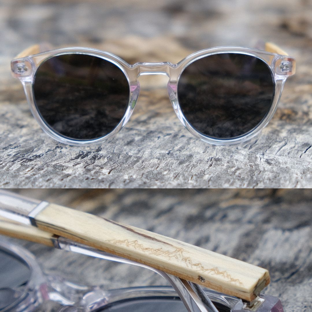 Feathertop - Clear / White Zebrawood & Maple